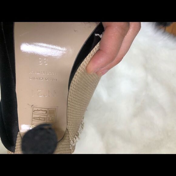 [no.21] burlap and satin “knot” heels #13 - Picture 6 of 8